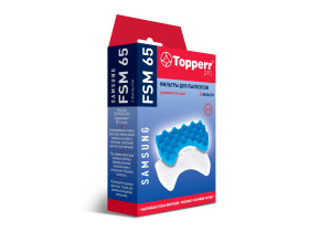 Комплект фильтров FSM 65 Topperr для пылесосов Samsung, зам. DJ97-00841A
